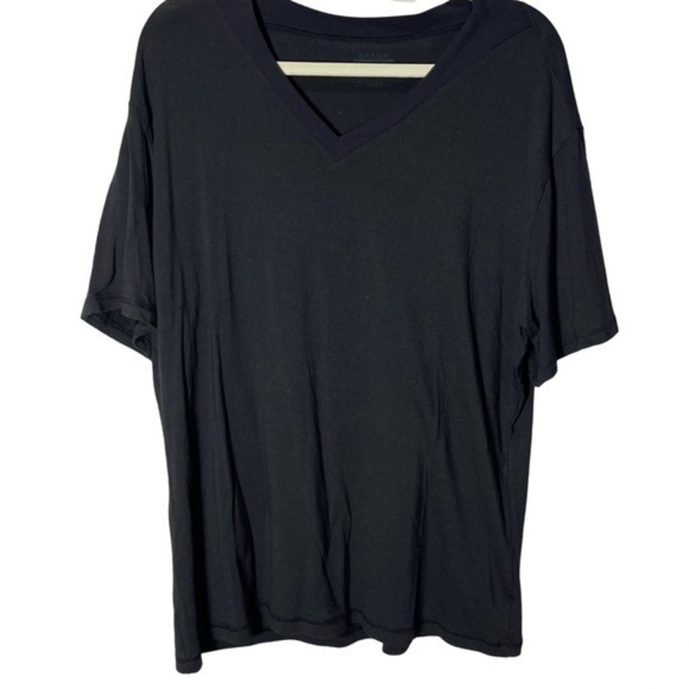Spanx V- Neck Shirt for Men Size XXL Color Black